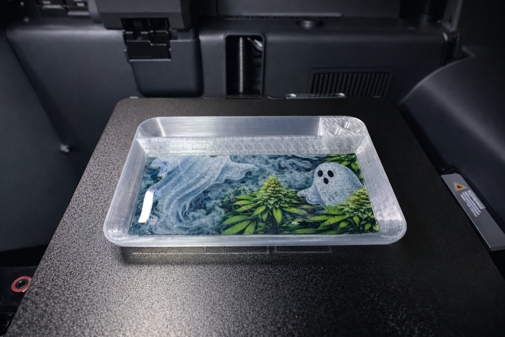 Ghost Printz “Haunted Harvest” Rolling Tray – Translucent Edition