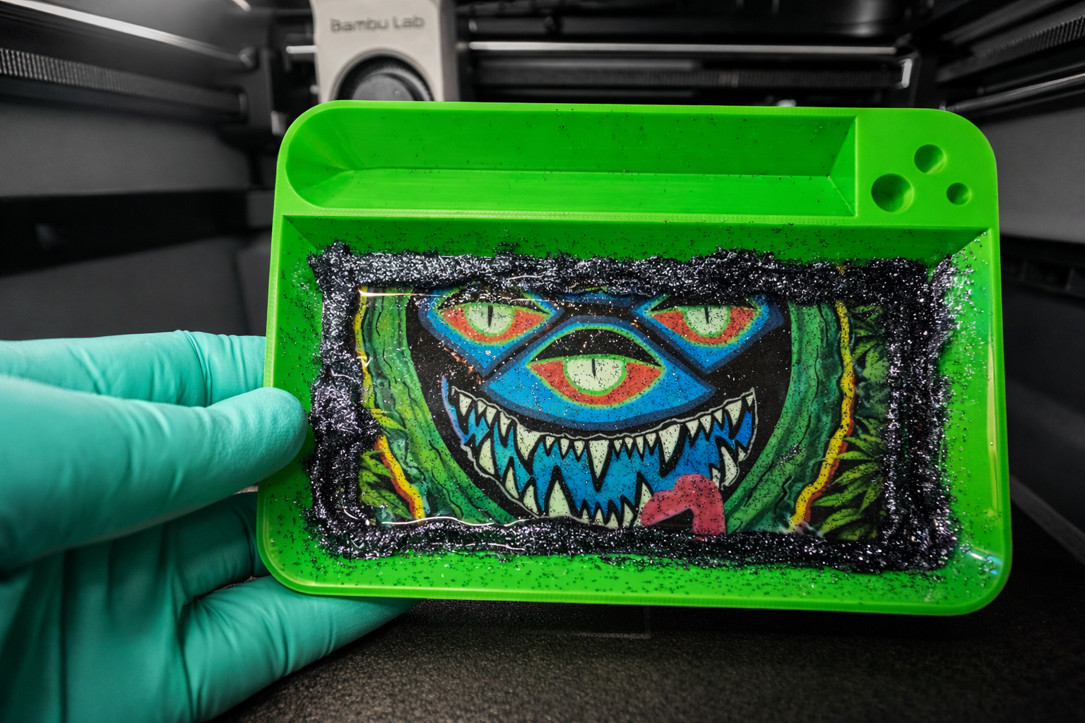 Neon Cyclops Rolling Tray