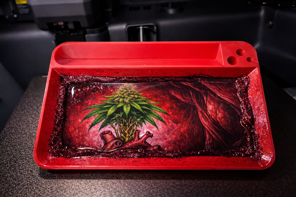 Heart Bloom Rolling Tray
