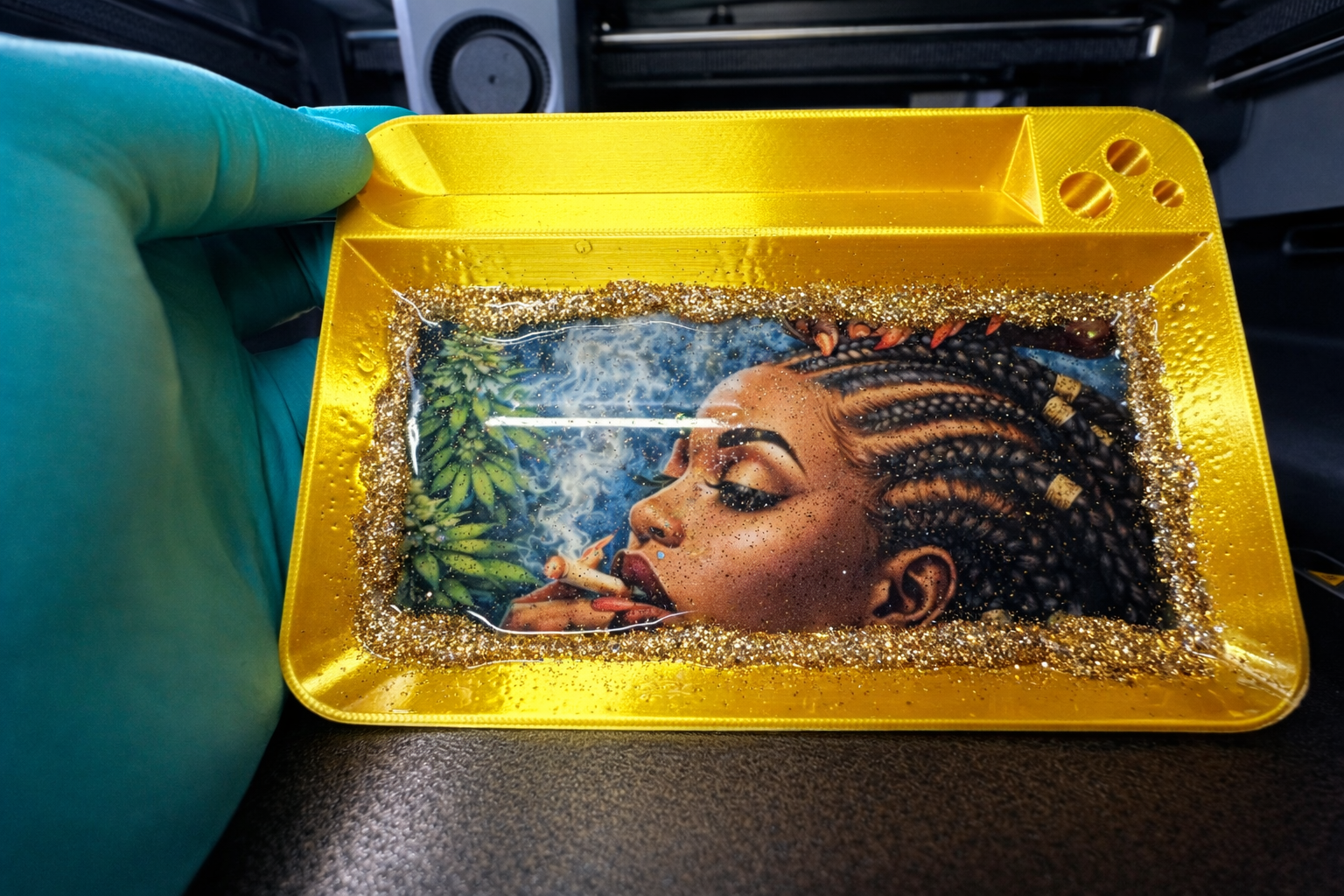 Golden Muse Rolling Tray