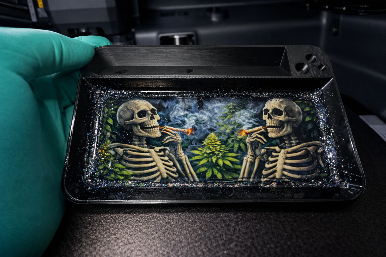 Twin Skeleton Rolling Tray